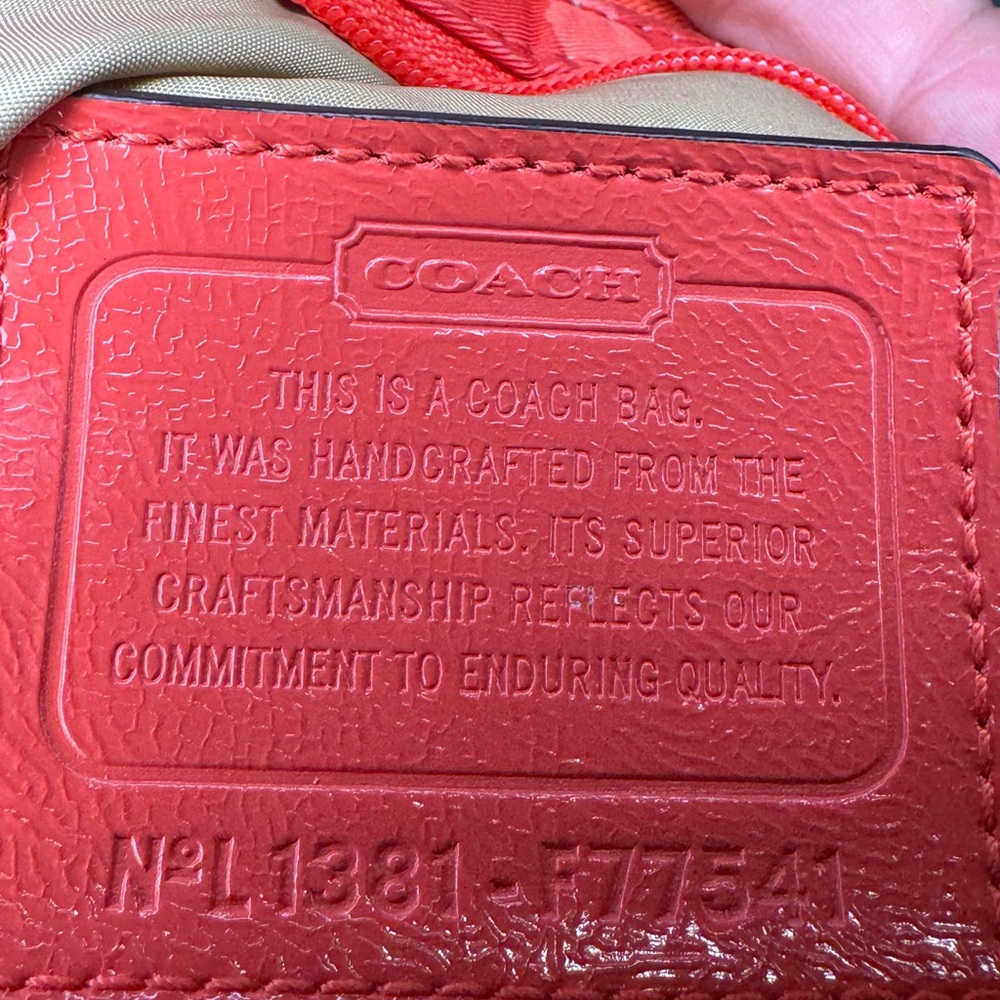 Coach Orange Crossbody Bag - Picture 7 of 9